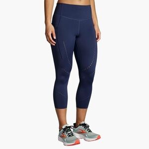 Brooks Spark Capri Navy Blue Women’s Medium